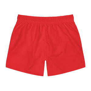 Vibrant Red Swim Trunks for Summer Fun - URBrand