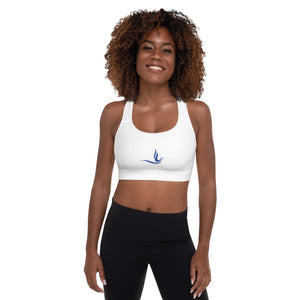 Zeta Dove Padded Sports Bra White - URBrand