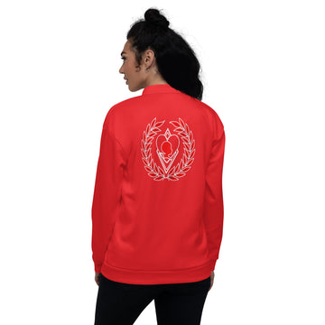 Silhouette Red Bomber Jacket